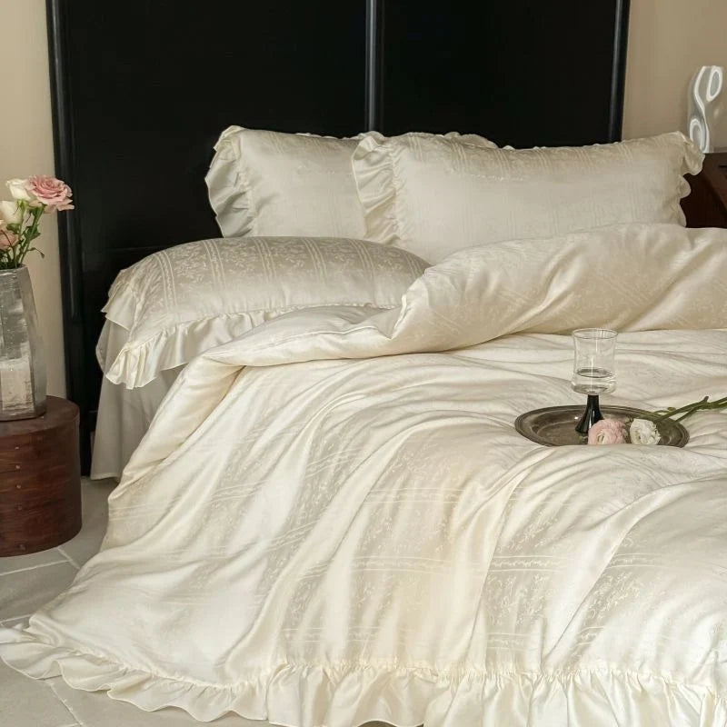 Bedding Set Jacquard Satin Temperature-Regulating