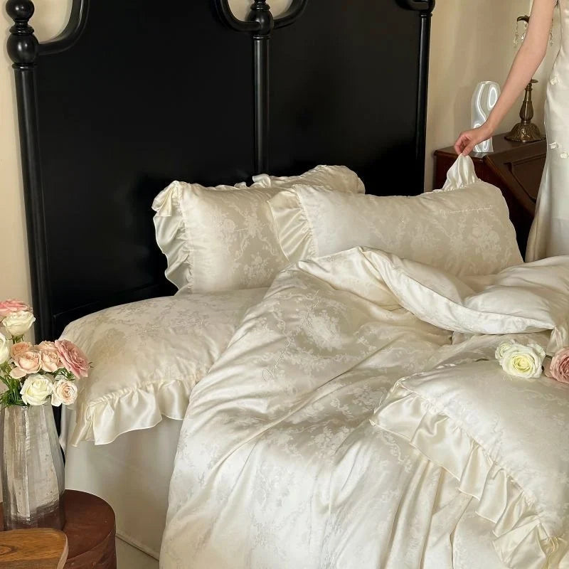 Bedding Set Jacquard Satin Temperature-Regulating