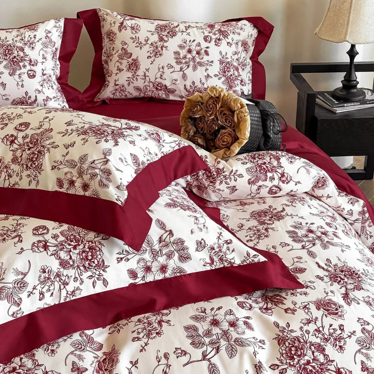 Bedding Set Long Staple Cotton Embroidered 4 Piece