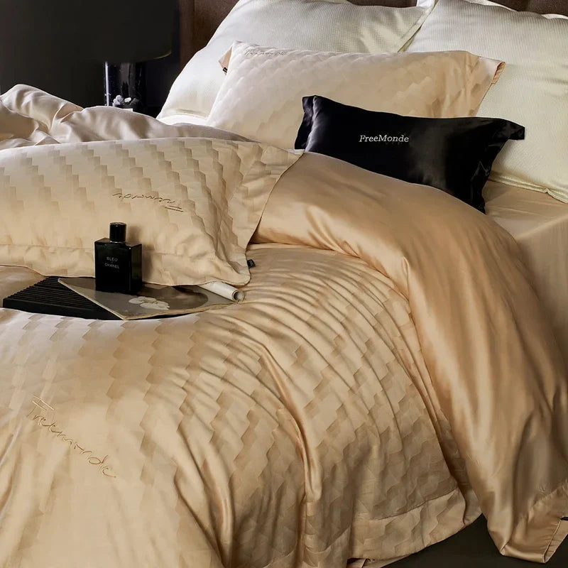 Bedding Set Lyocell Temperature-Regulating Jacquard Set of 4
