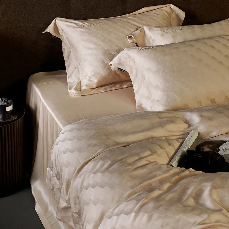 Bedding Set Lyocell Temperature-Regulating Jacquard Set of 4