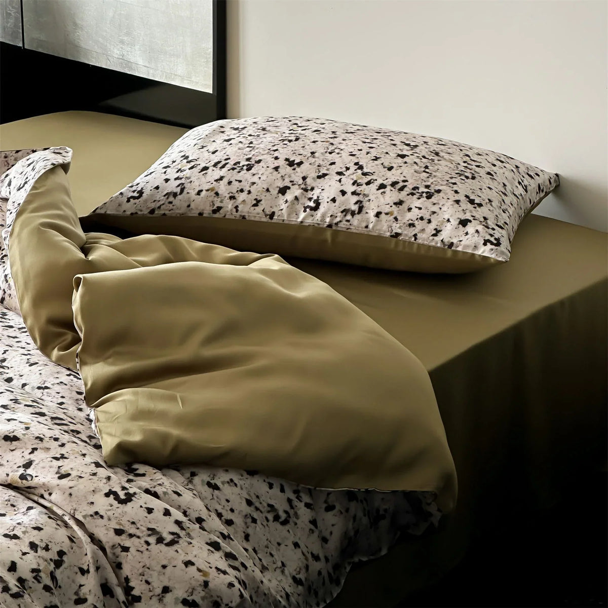 Bedding Set Marble Cotton Satin Microfiber Hotel Closure