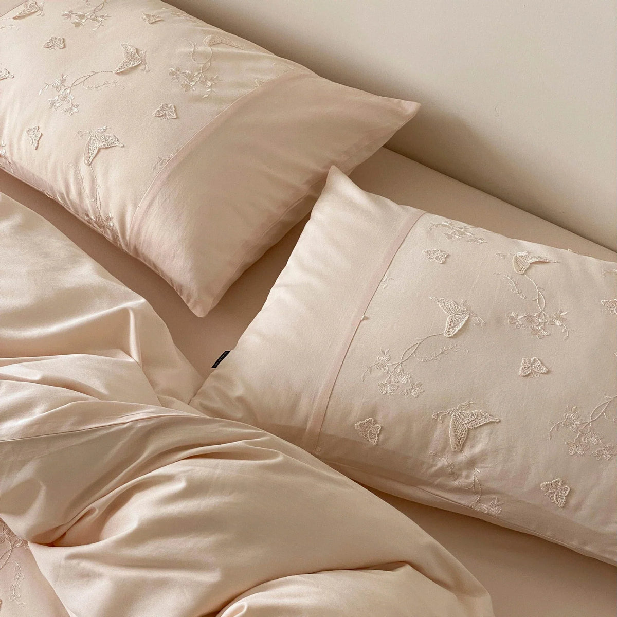 Bedding Set Ruffled Cotton Jacquard Set of 4
