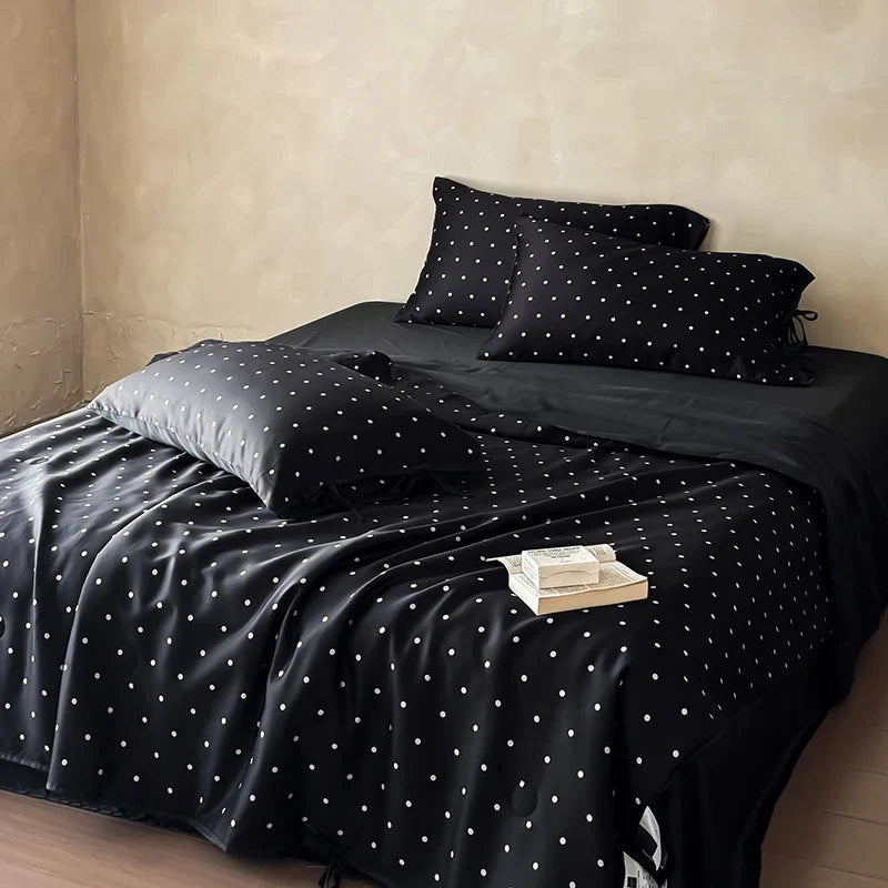 Bedding Set Silky Satin Duvet Cover & Pillowcases