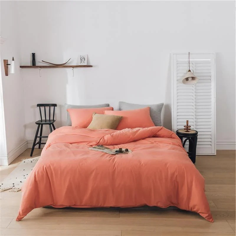 Bedding Set Temperature-Regulating Cotton Percale Wrinkle-Resistant