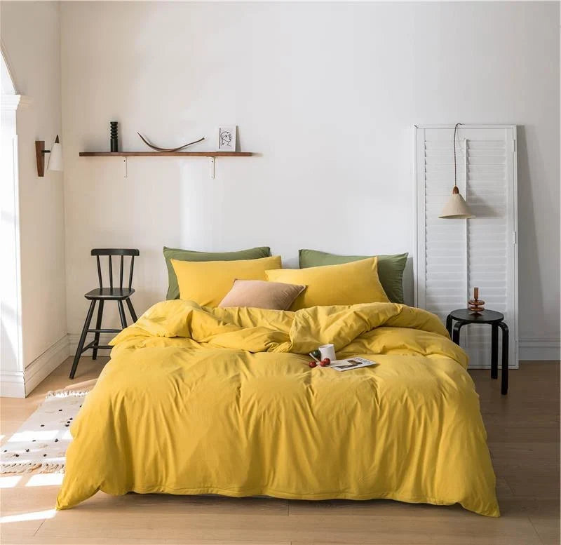Bedding Set Temperature-Regulating Cotton Percale Wrinkle-Resistant