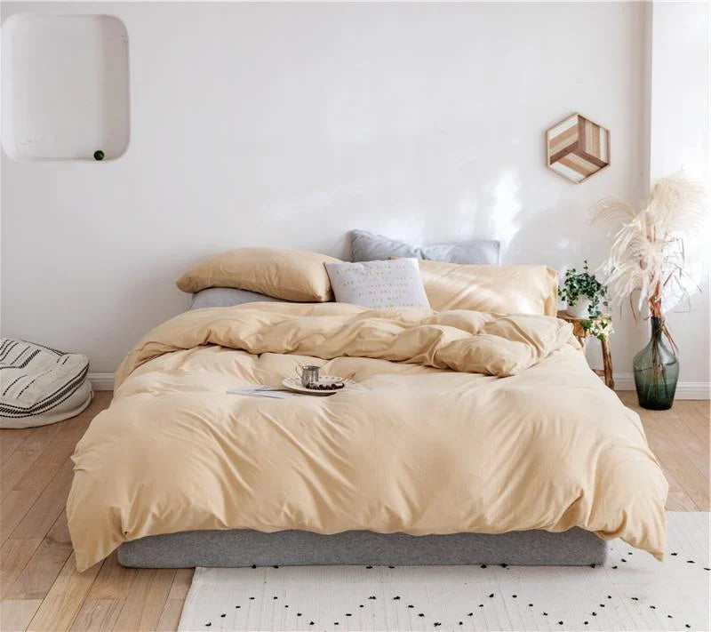 Bedding Set Temperature-Regulating Cotton Percale Wrinkle-Resistant