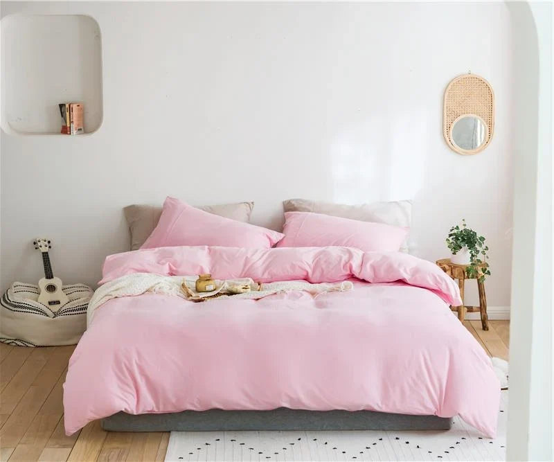 Bedding Set Temperature-Regulating Cotton Percale Wrinkle-Resistant