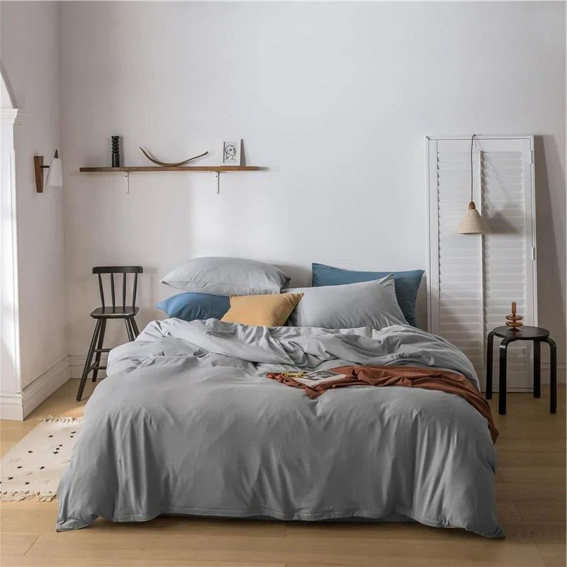 Bedding Set Temperature-Regulating Cotton Percale Wrinkle-Resistant