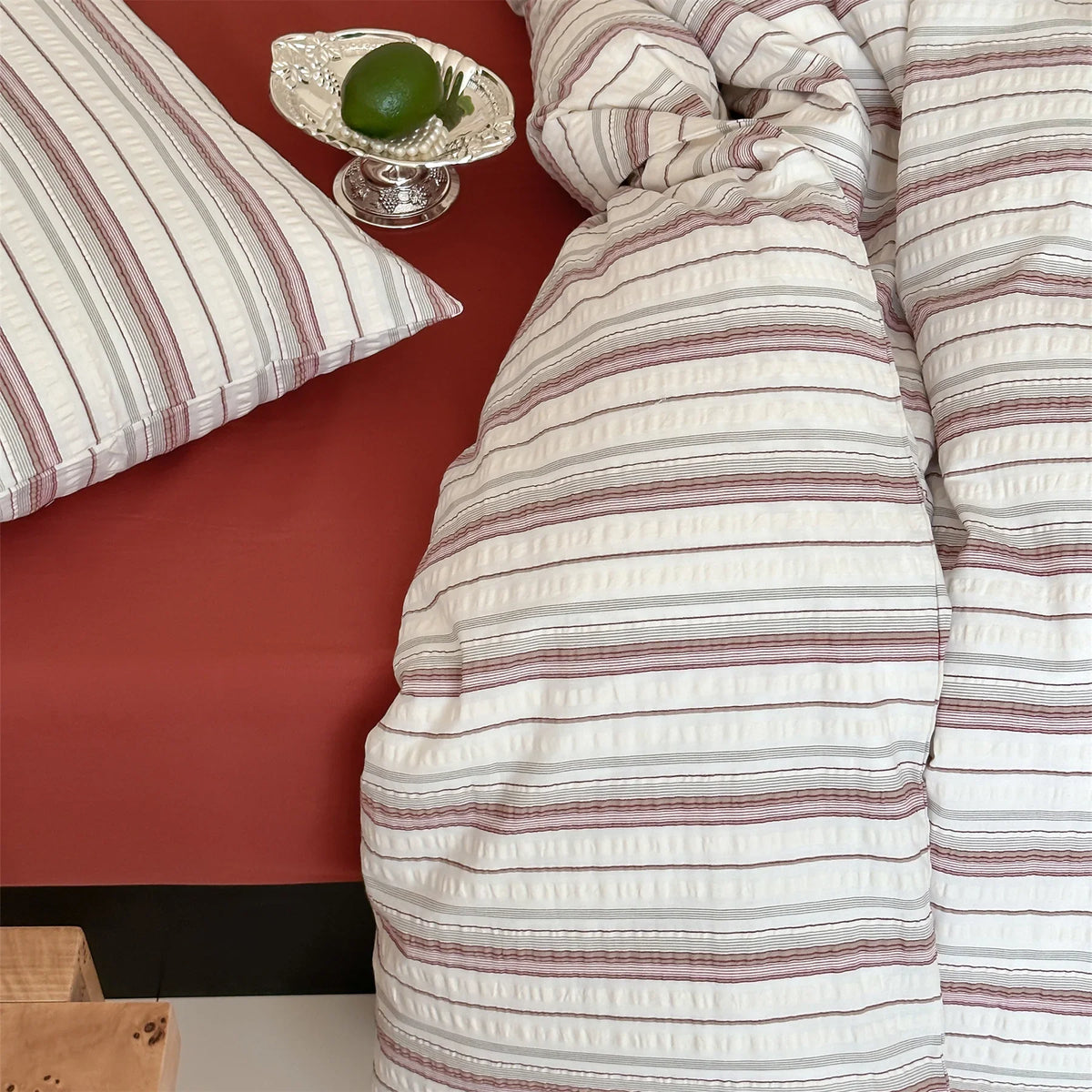 Bedding Set Waffle Cotton Temperature-Regulating Duvet Cover & Pillowcases