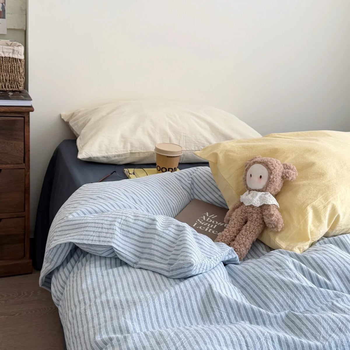 Bedding Set Washed Linen Temperature-Regulating