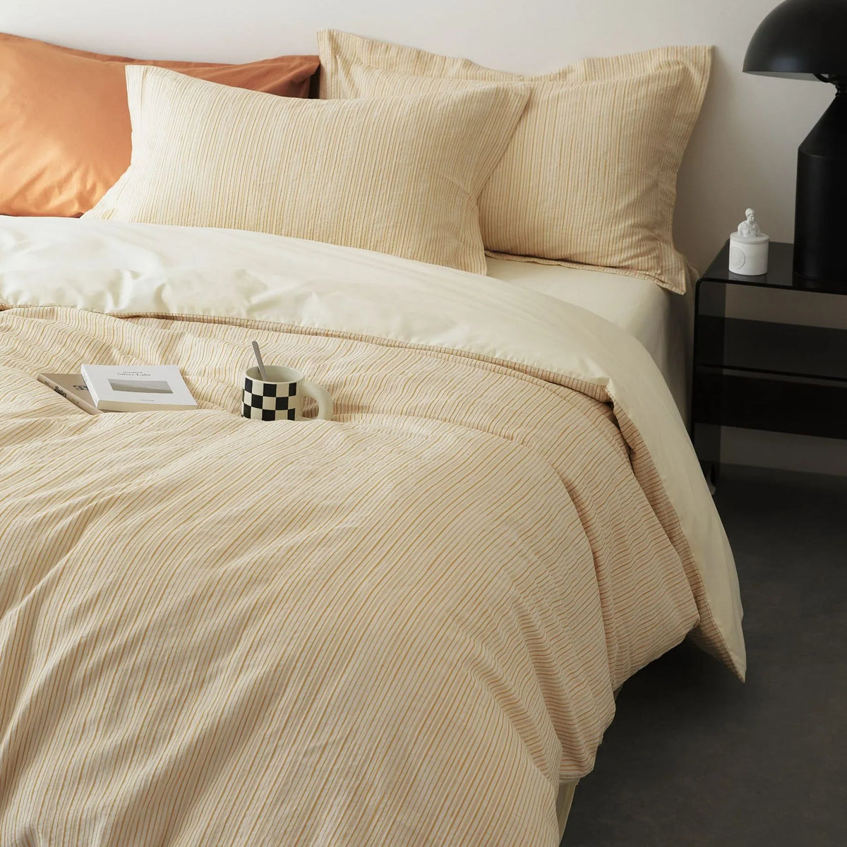 Bedding Set Yarn-Dyed Cotton Breathable & Colorfast 4-Piece
