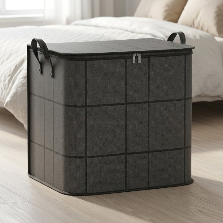 Bedding Storage Bag Foldable Double Zipper Dust Protection