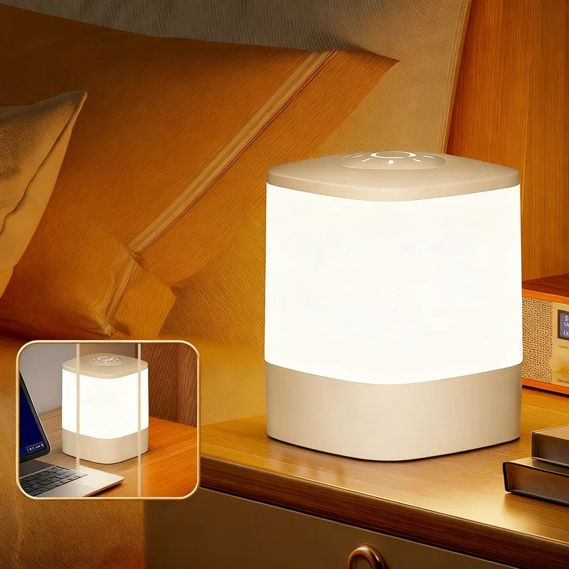 Bedside Lamp Clock Display Touch Dimmable Light