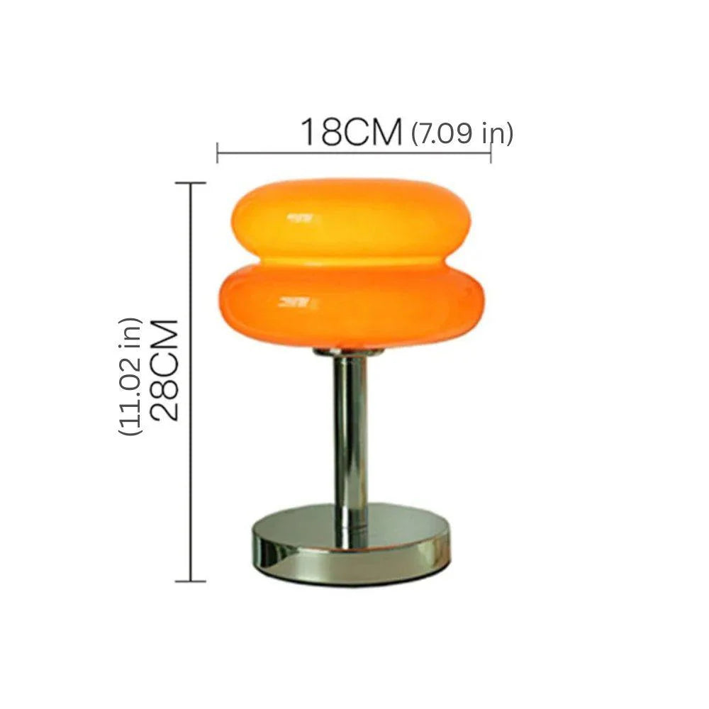 Bedside Lamp Colorful Glass Soft LED USB-Powered