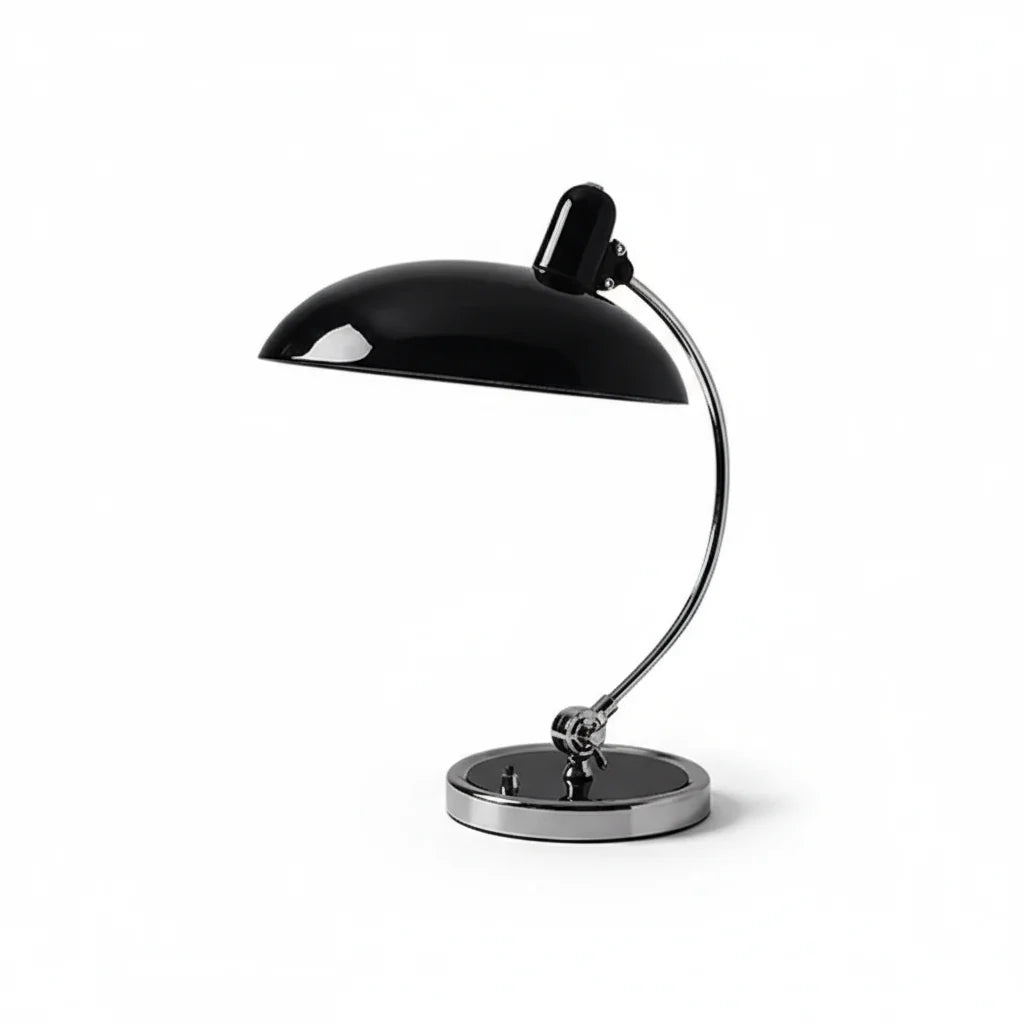 Bedside Table Lamp Single-Curve Arc Weighted Base