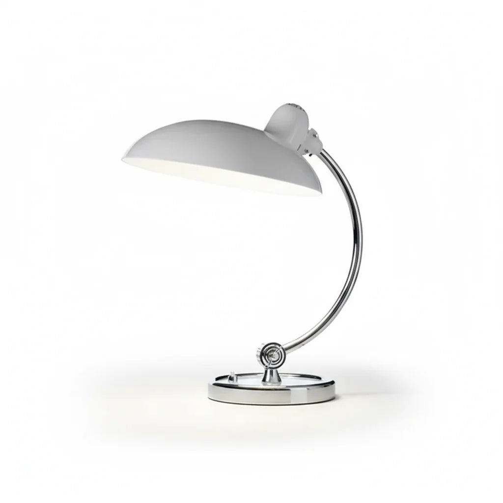 Bedside Table Lamp Single-Curve Arc Weighted Base