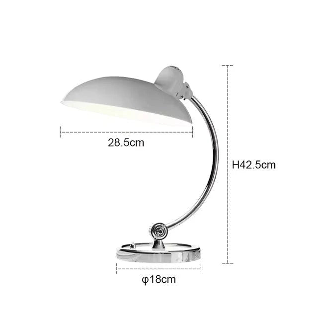 Bedside Table Lamp Single-Curve Arc Weighted Base