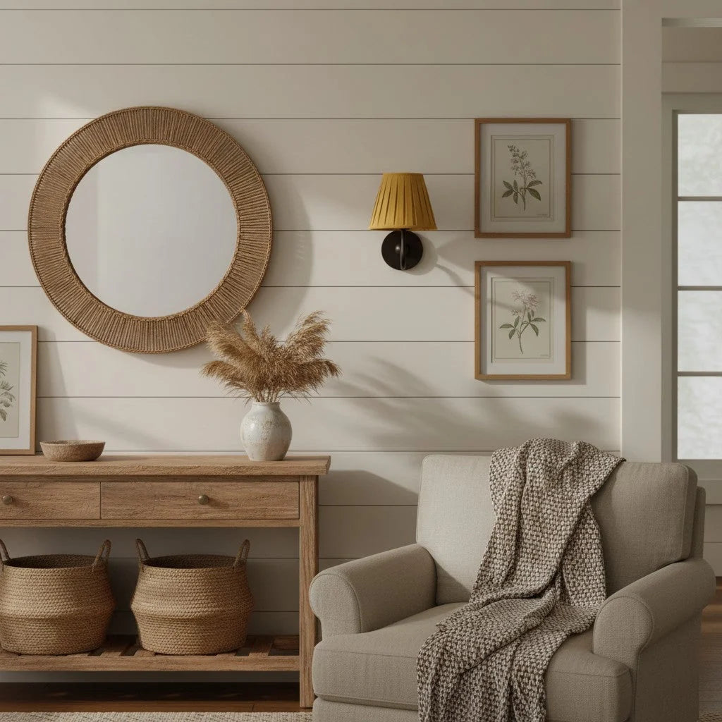 Bedside Wall Light Dimmable Fabric Shade