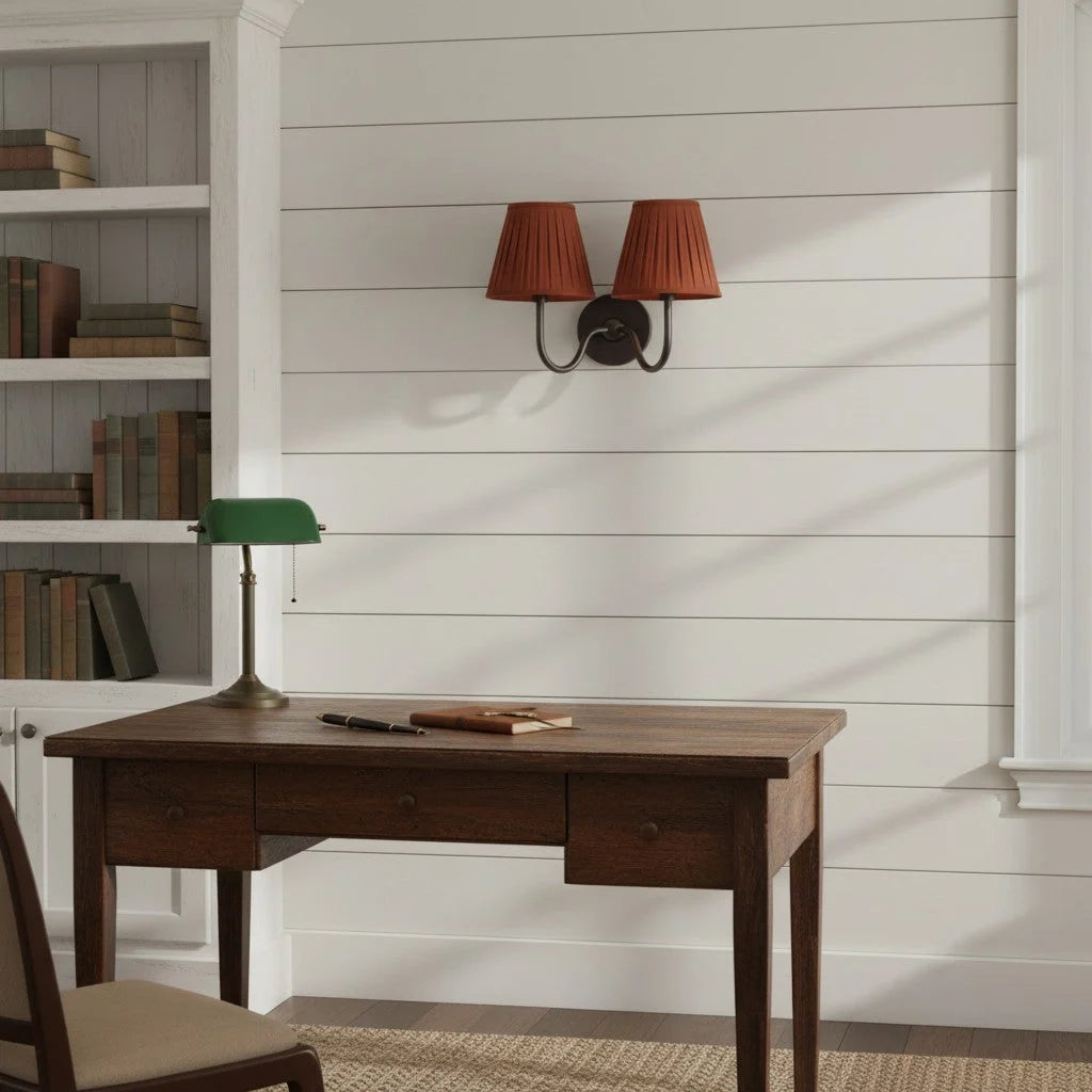 Bedside Wall Light Dimmable Fabric Shade
