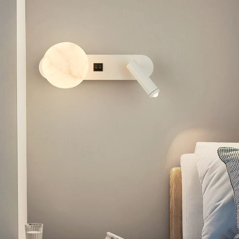 Bedside Wall Light Dual LED Independent Ambient & Reading
