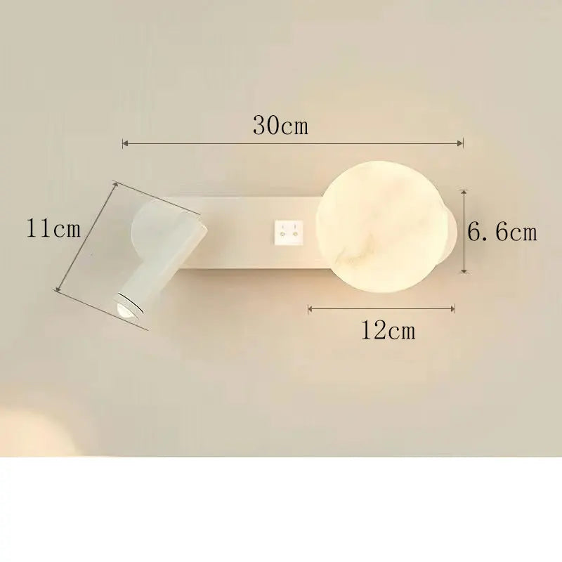 Bedside Wall Light Dual LED Independent Ambient & Reading