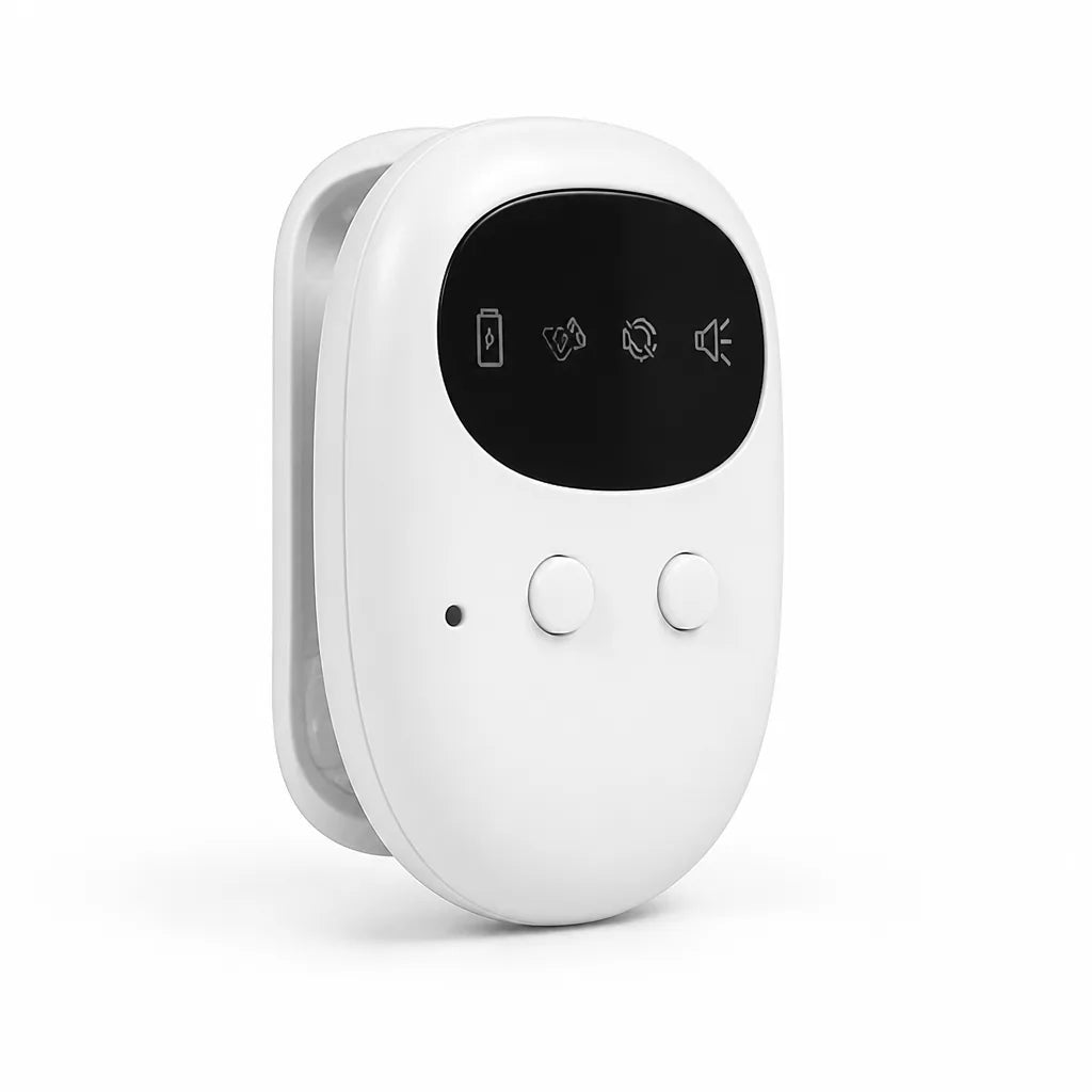 Bedwetting Alarm Moisture Sensor Clip-On Portable