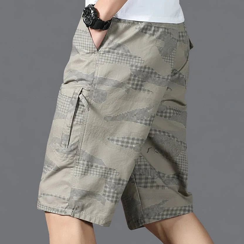 Bermuda Shorts Lightweight Relaxed Fit Zipper Side Pockets