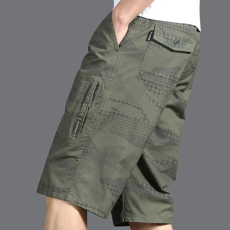 Bermuda Shorts Lightweight Relaxed Fit Zipper Side Pockets