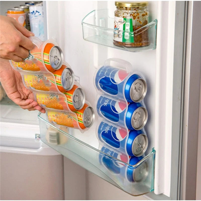 Beverage Can Organizer Space-Saving Ventilated Plastic