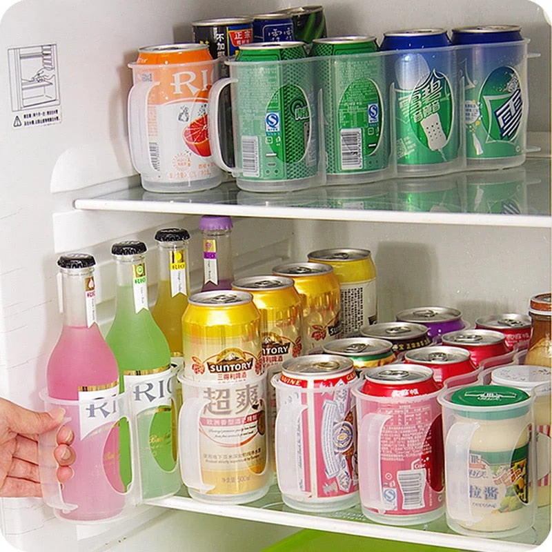Beverage Can Organizer Space-Saving Ventilated Plastic
