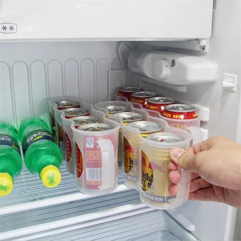 Beverage Can Organizer Space-Saving Ventilated Plastic