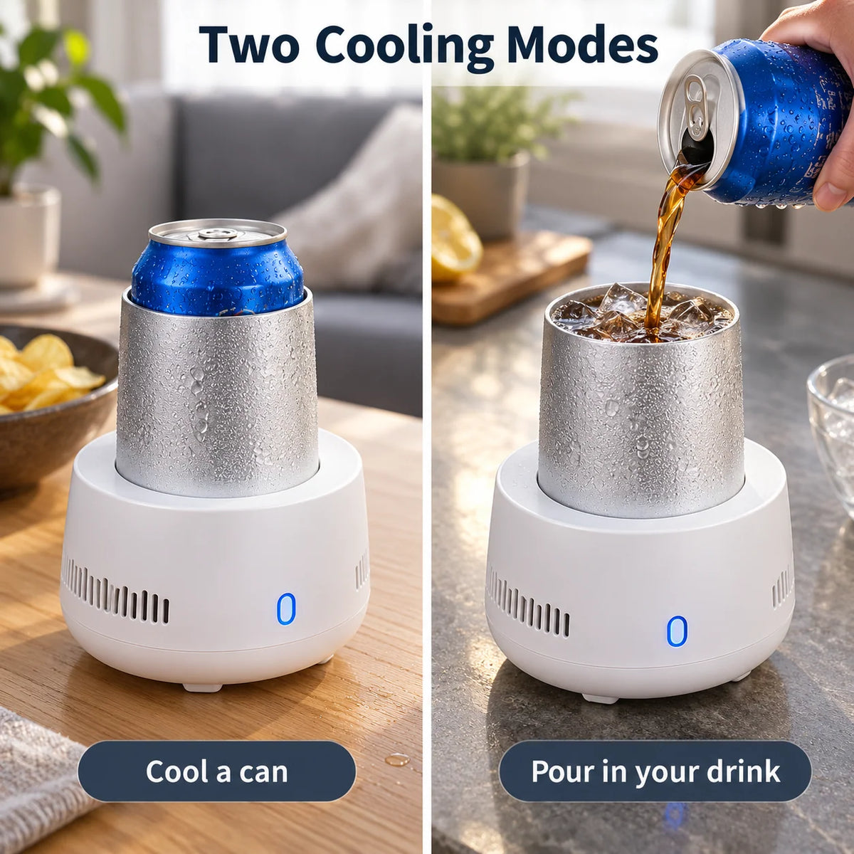 Beverage Cooler USB Type-C Rapid Cooling Compact Design