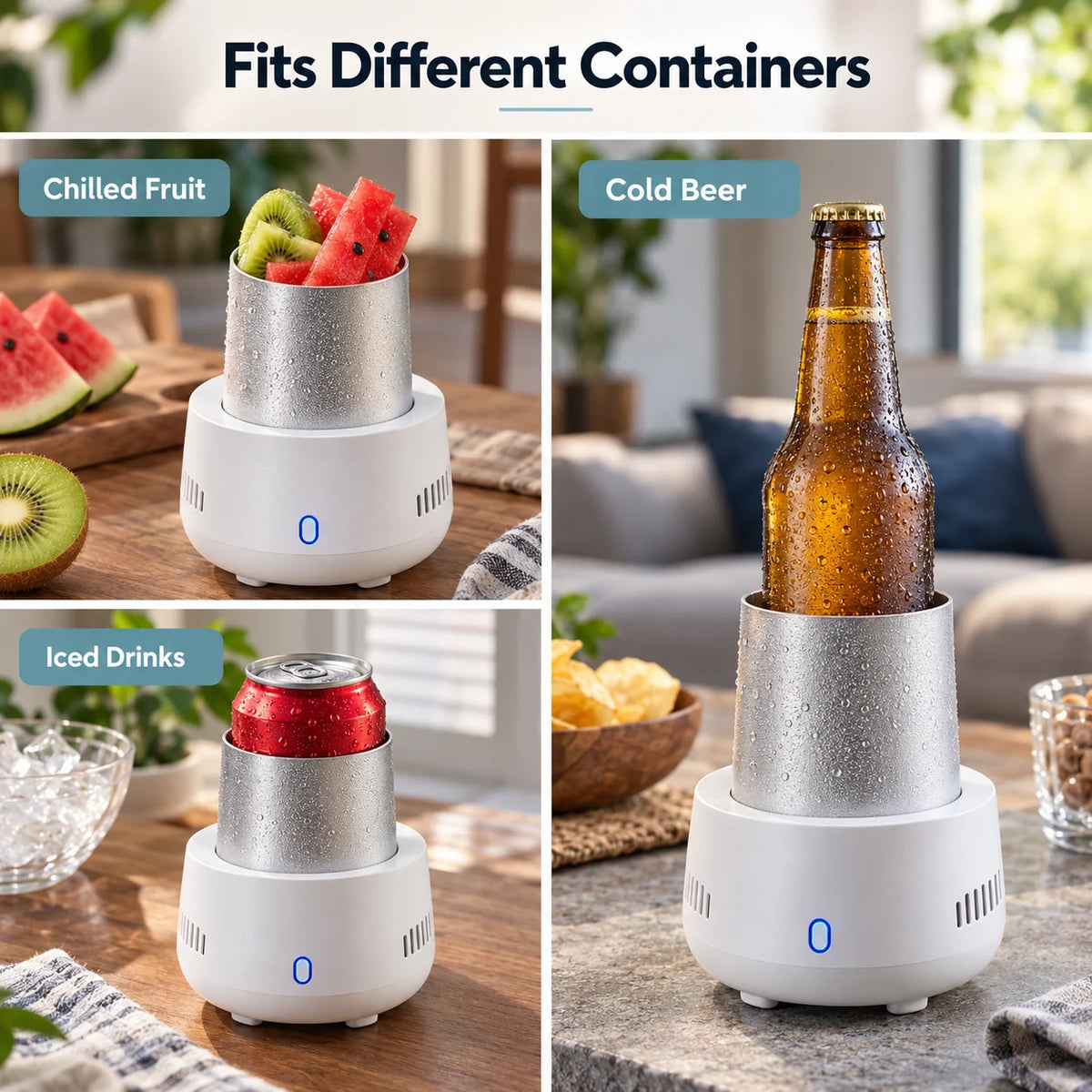 Beverage Cooler USB Type-C Rapid Cooling Compact Design