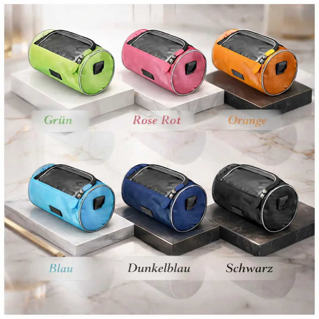 Bicycle Handlebar Bag Touchscreen Phone Holder Moisture-Protective Storage