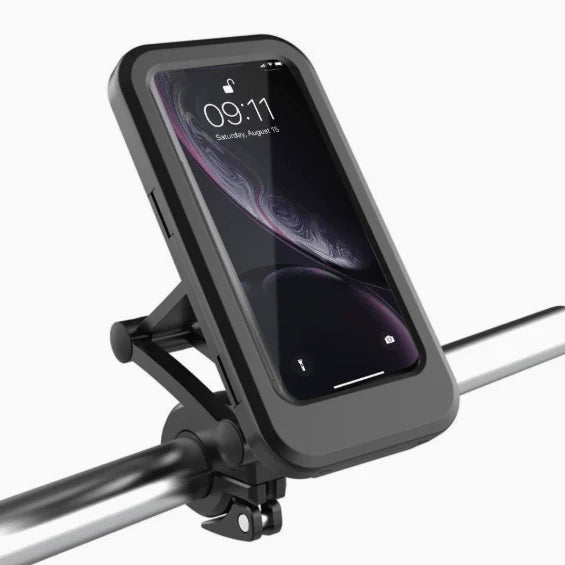 Bicycle Phone Holder Waterproof Clear Touchscreen Window Fits 5.5–6.8 Inch Smartphones