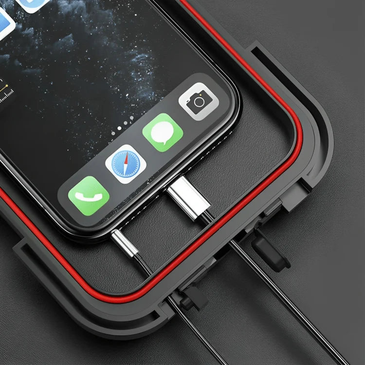 Bicycle Phone Holder Waterproof Clear Touchscreen Window Fits 5.5–6.8 Inch Smartphones