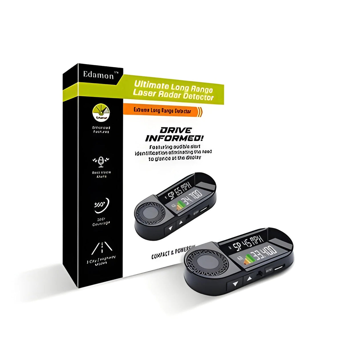 Bicycle Radar Detector Solar-Powered LED