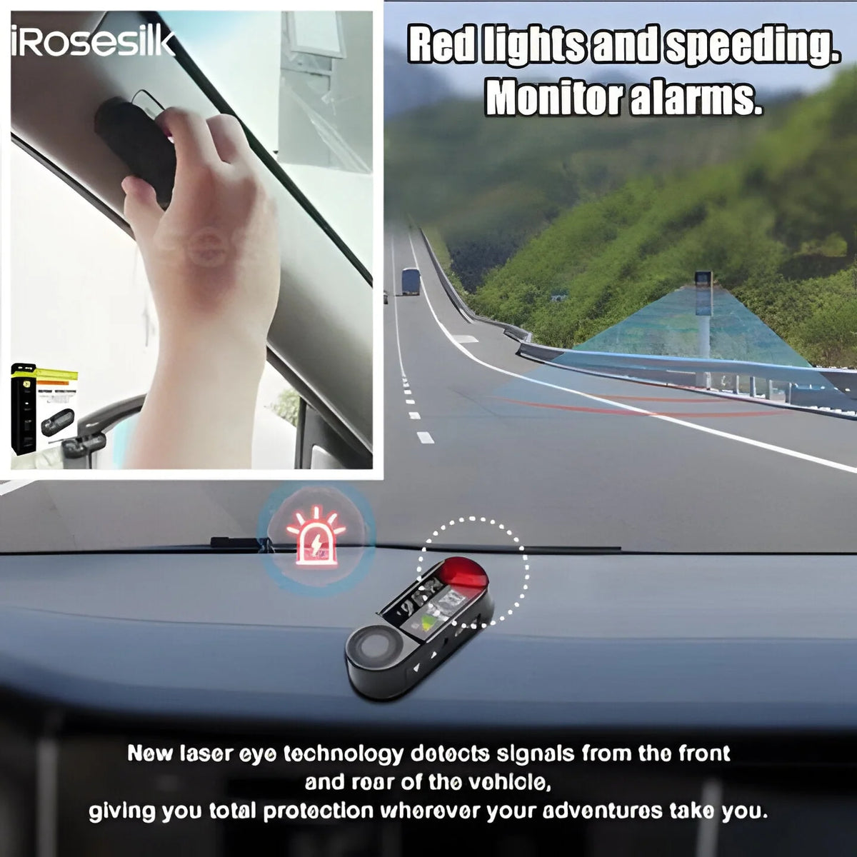 Bicycle Radar Detector Solar-Powered LED