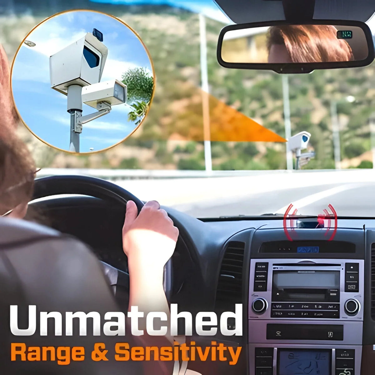 Bicycle Radar Detector Solar-Powered LED