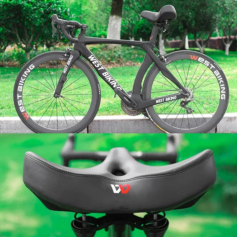 Bicycle Saddle Ergonomic Wide Weather Resistant