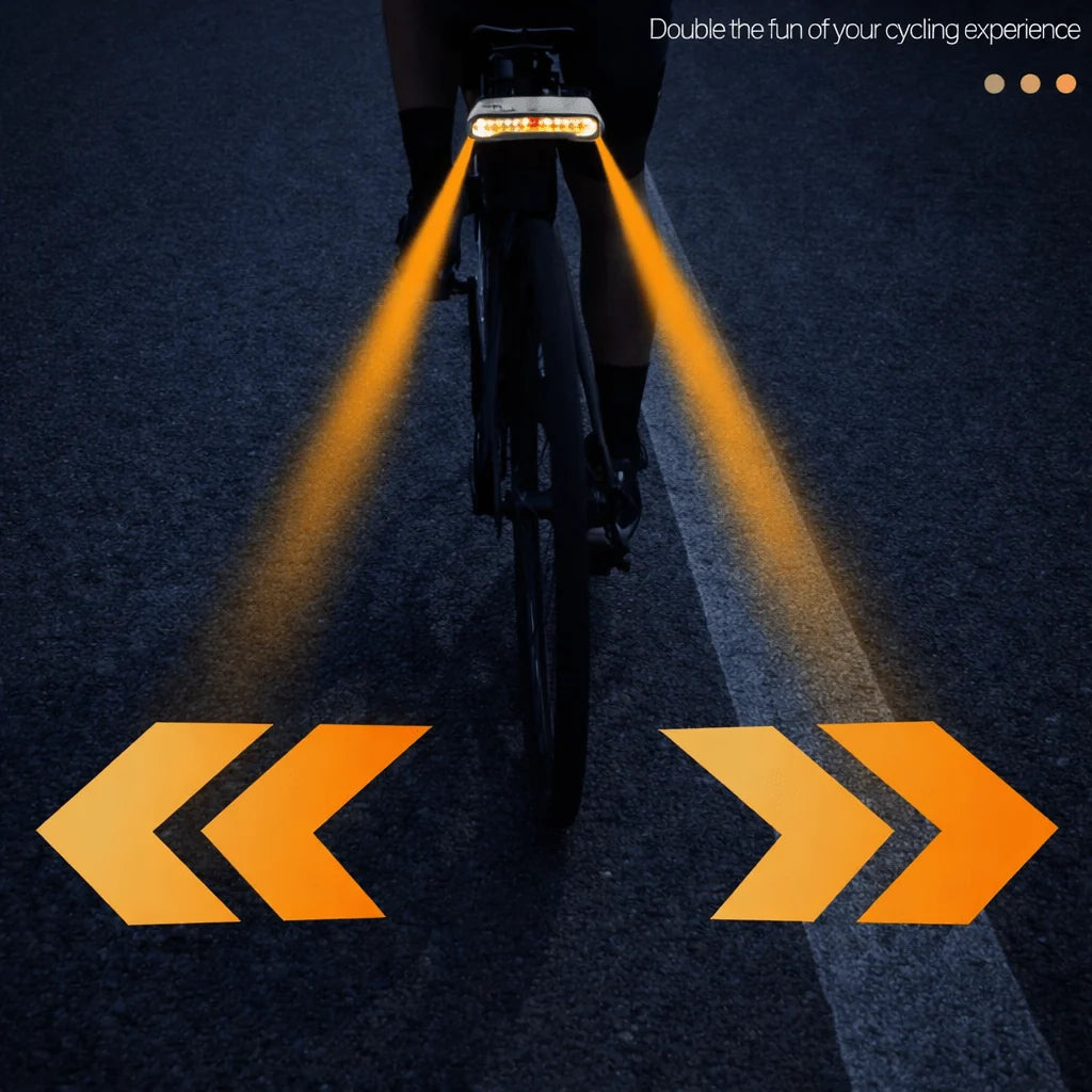 Bicycle Taillight Integrated Theft Alarm USB Rechargeable IP65 Waterproof