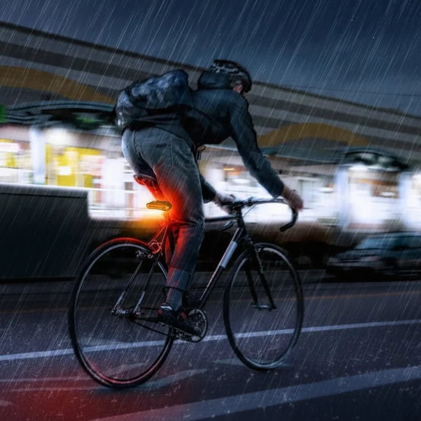Bicycle Taillight Integrated Theft Alarm USB Rechargeable IP65 Waterproof