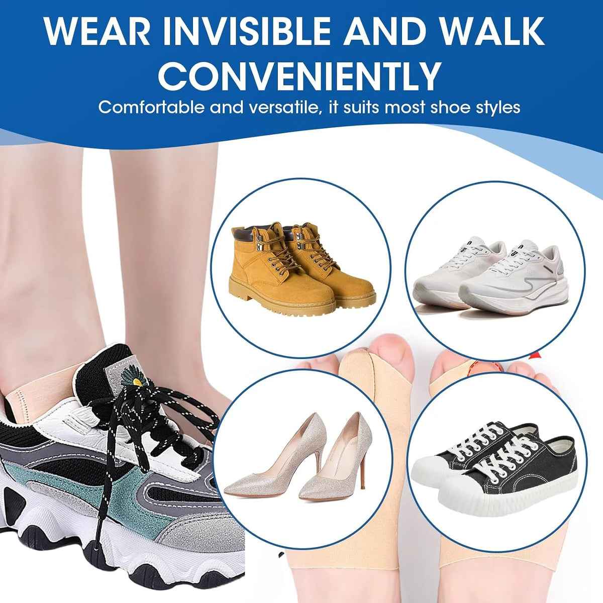 Big Toe Corrector Low-Profile Stretch Fit Washable