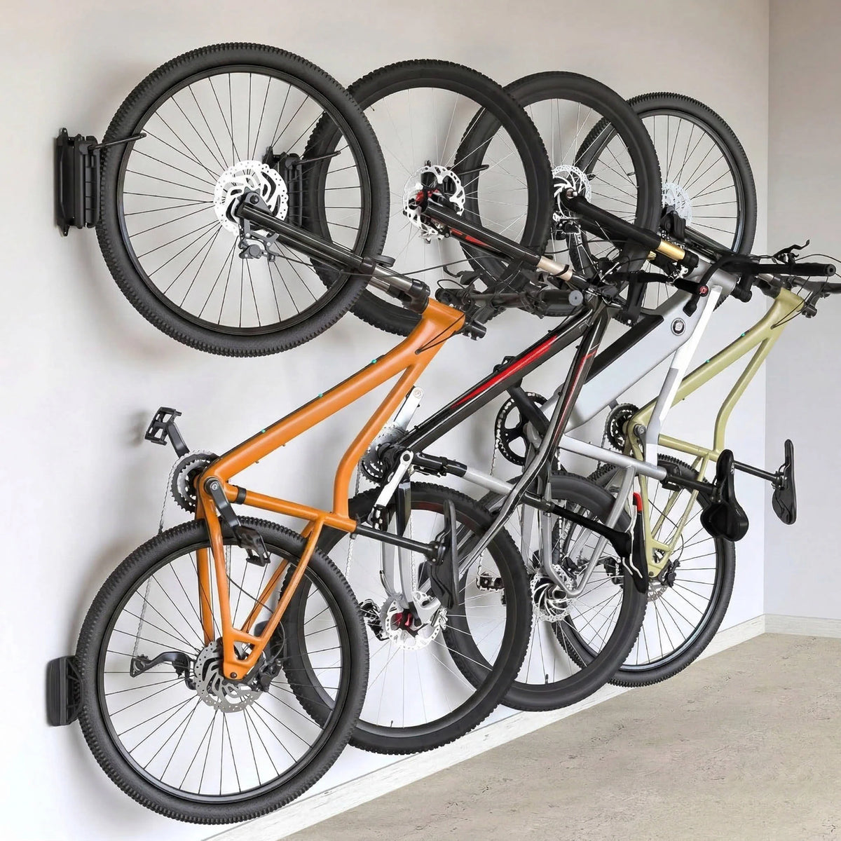 Bike Wall Mount Heavy-Duty Steel Swivel 66 Lb Capacity