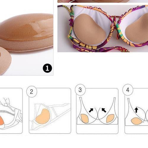 Bikini Pads Wide Molded Shape Waterproof Adhesive & Reusable