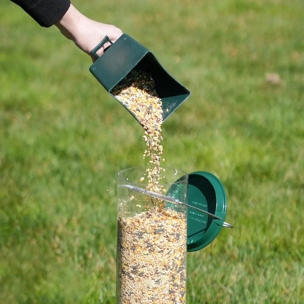 Bird Feeder Weight-Activated Chew-Resistant Metal Tube