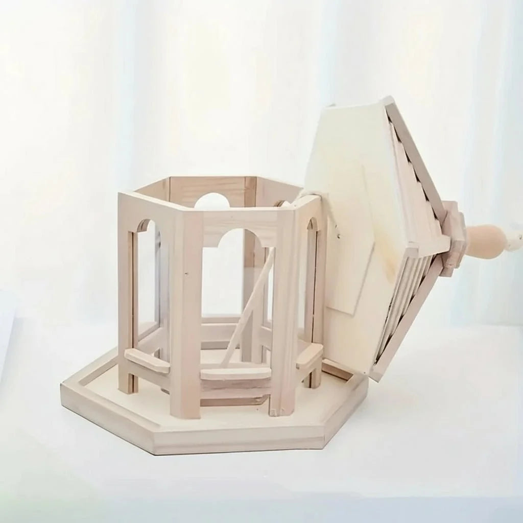 Bird Feeder Wooden Integrated Water System Weather-Resistant