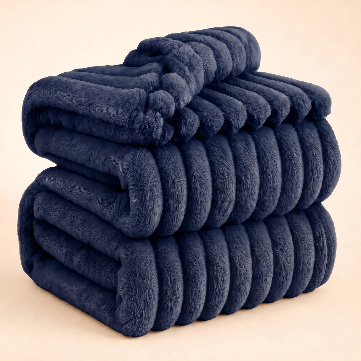 Blanket Cotton Plush Cozy Layer for Bed or Sofa