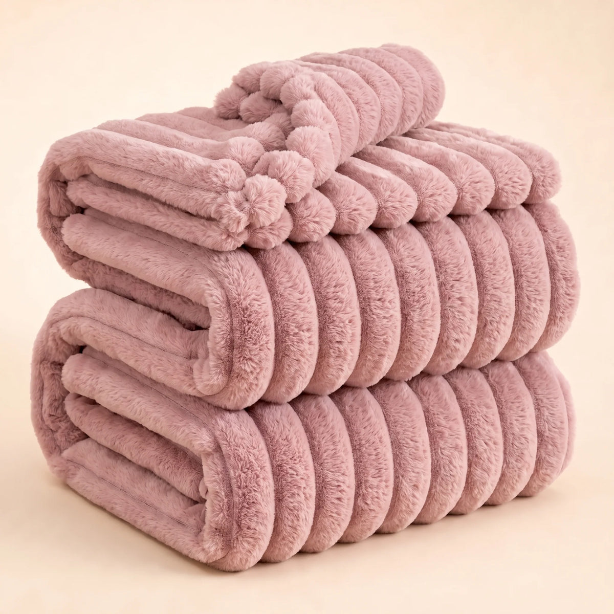 Blanket Cotton Plush Cozy Layer for Bed or Sofa